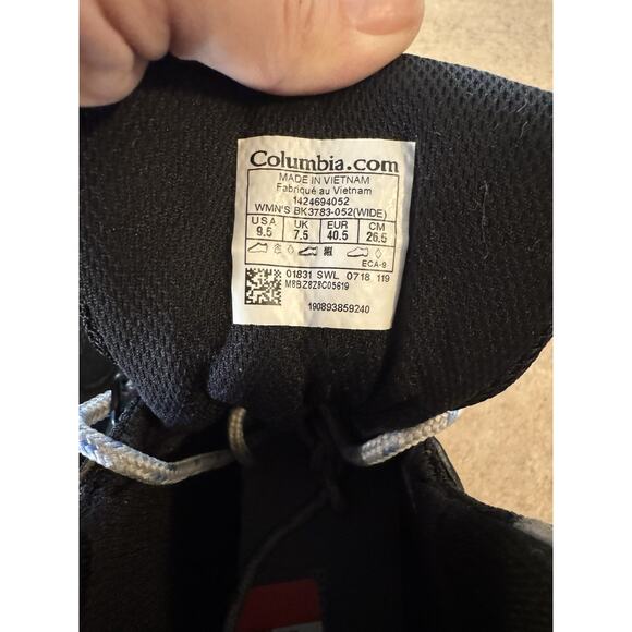 Columbia Newton Ridge Plus Waterproof Hiking Boots Charcoal Women's Size 9.5 - Picture 9 of 11